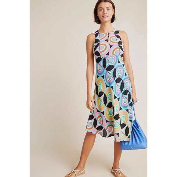 Anthropologie Dresses & Skirts - Anthropologie Kenzie Asymmetrical Midi Dress Women Size 8